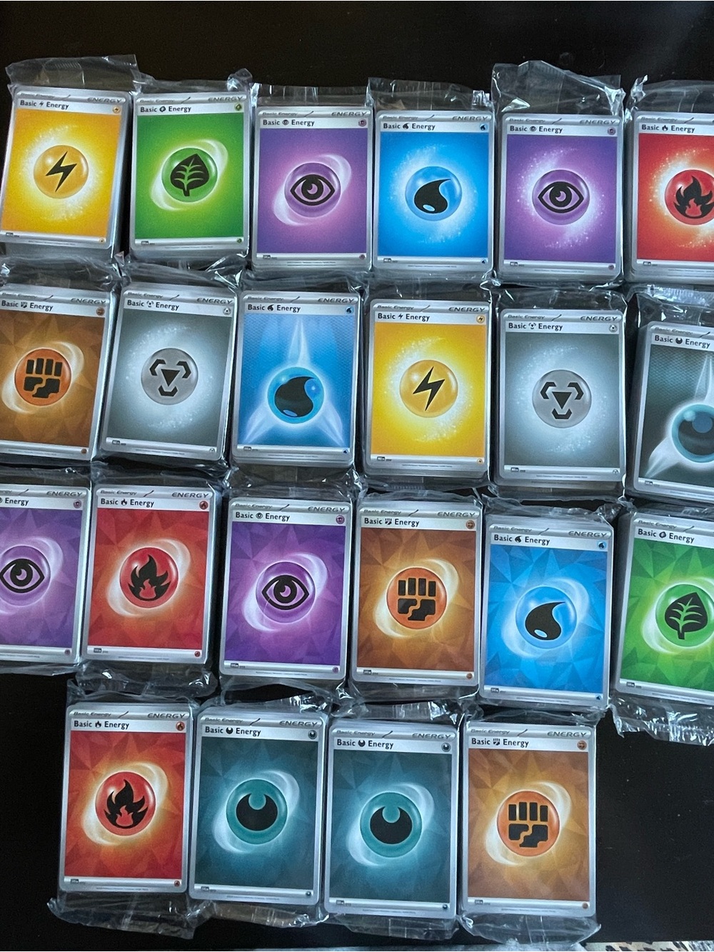 Pokémon TCG Bulk Energy Card Lot - 22 Sealed Packs - All Types Included 2023-25